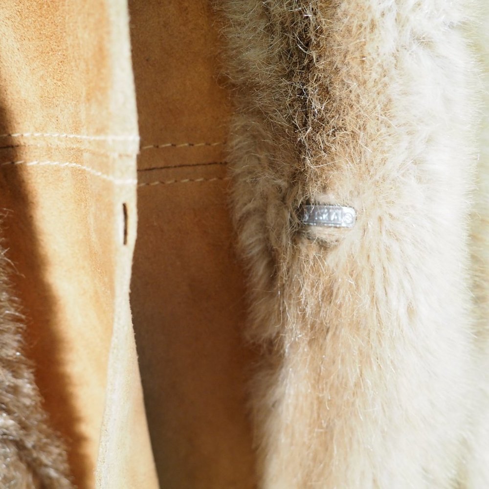 Lilli Ann Vintage 60s Faux Fur Leather Coat - Picture 8 of 8
